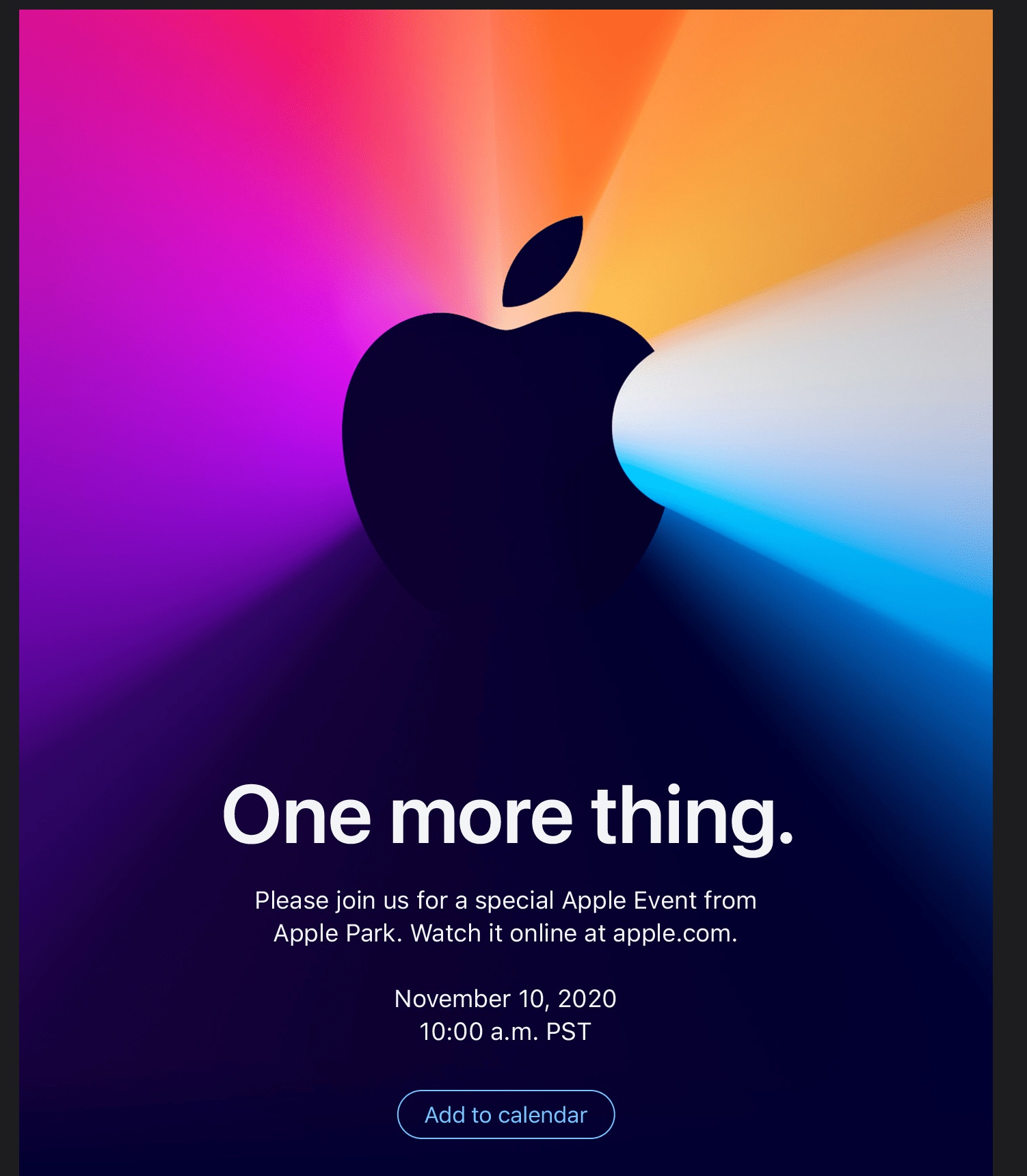 Приглашение Apple Приглашение Apple